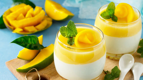 Tropical Coconut Mango Panna Cotta Recipe - Chocolate & More Delights
