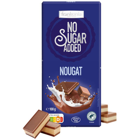 Frankonia No Sugar Added Milk Chocolate Nougat - Chocolate & More Delights