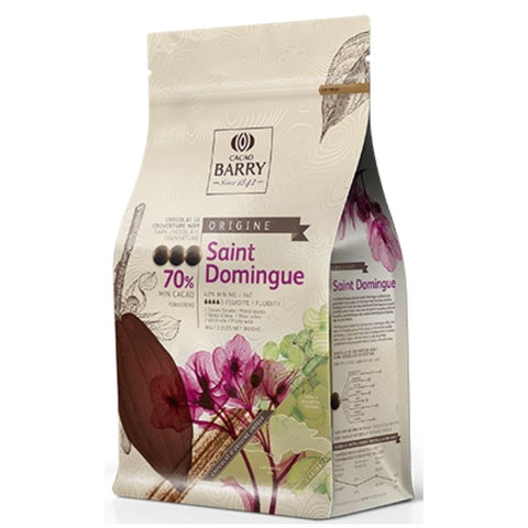 Cacao Barry Dark Couverture Chocolate Santo Domingo 70% - Chocolate & More Delights