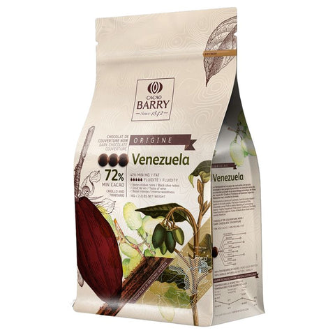 Cacao Barry Dark Couverture Chocolate Venezuela 72% - Chocolate & More Delights