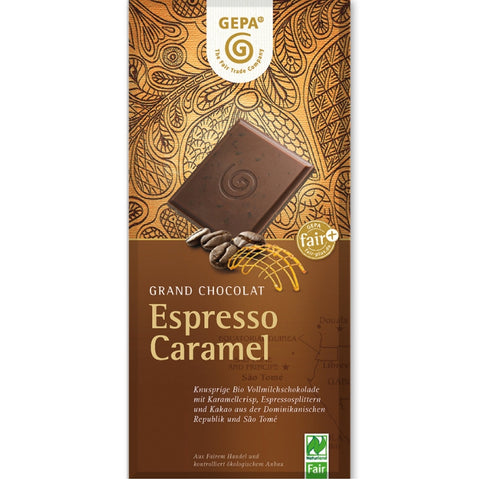 Gepa Fair Trade Chocolate Espresso Caramel - Chocolate & More Delights