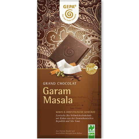 Gepa Fair Trade Chocolate Garam Masala - Chocolate & More Delights