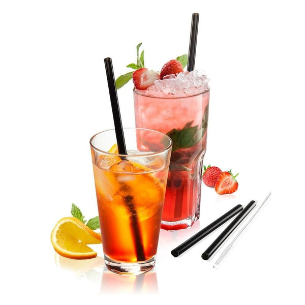 Glass Straw Set Long Reusable – Chocolate & More Delights