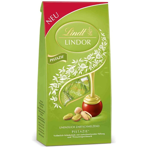 Lindt Lindor Milk Chocolate Truffles Pistachio – Chocolate & More Delights