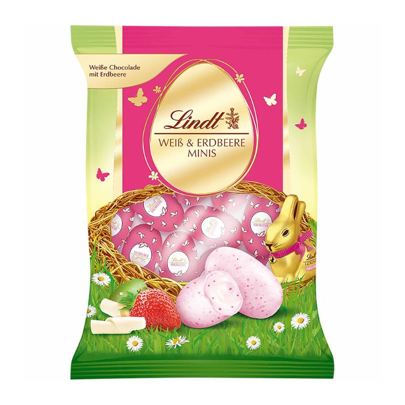 Lindt Easter Eggs White Chocolate Strawberry – Chocolate More