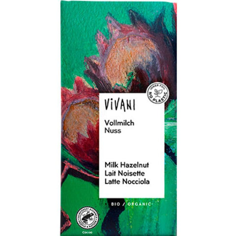 Vivani Organic Milk Chocolate Hazelnut - Chocolate & More Delights