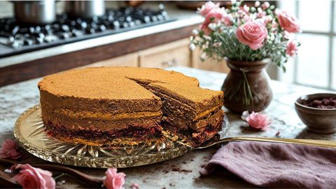 Chocolate Mousse Cake With Cherries - Chocolate & More Delights