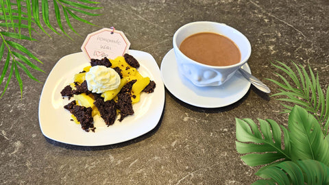 Chocolate Crumble With Mango Recipe - Chocolate & More Delights