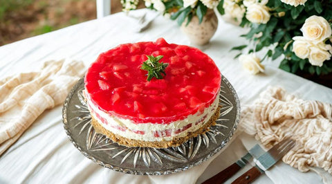 No Bake Watermelon Cake - Chocolate & More Delights