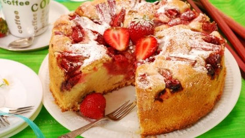 Rhubarb Cake Recipe - Chocolate & More Delights