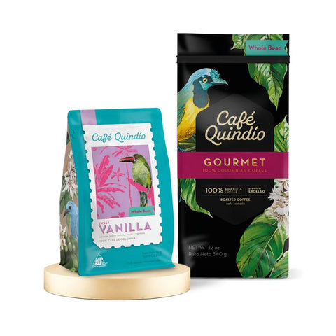 Café Quindio Specialty Coffee Bundle Gourmet & Vanilla - Chocolate & More Delights