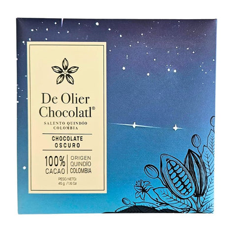 De Olier Chocolatl Pure Dark Chocolate 100% - Chocolate & More Delights