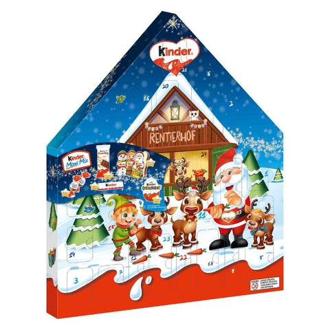 Kinder Holiday Advent Calendar Individually Wrapped Pieces