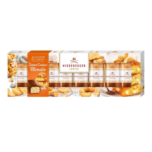 Niederegger Marzipan Salted Cashew Blondie - Chocolate & More Delights