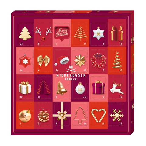 Niederegger Glamour Mini Advent Calendar - Chocolate & More Delights