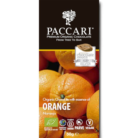 Paccari Organic Chocolate Orange - Chocolate & More Delights 