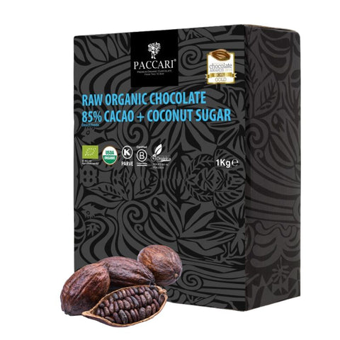 Paccari Raw Organic Chocolate 85% - Chocolate & More Delights 