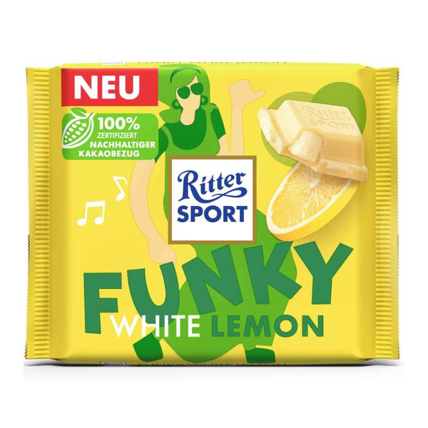 Ritter Sport Funky White Lemon - Chocolate & More Delights