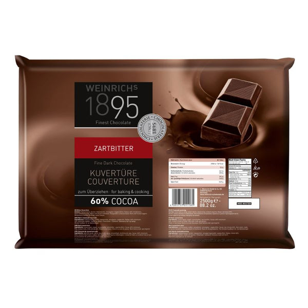 Weinrich Dark Chocolate Couverture 60% - Chocolate & More Delights