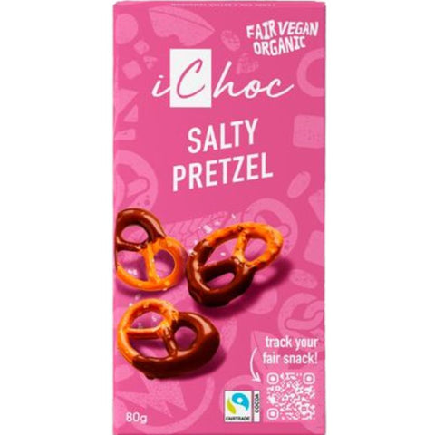 iChoc Vegan Chocolate Salty Pretzel - Chocolate & More Delights