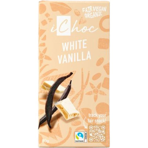 iChoc Vegan Chocolate White Vanilla - Chocolate & More Delights