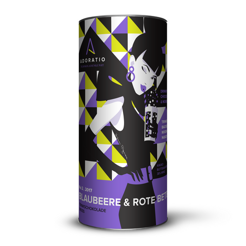 Adoratio White Drinking Chocolate Blueberry & Beet Root