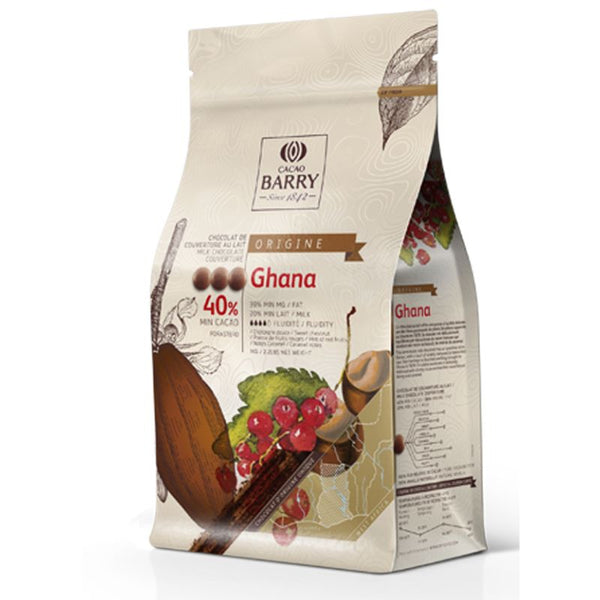 Cacao Barry Single Origin Milk Couverture Chocolate 40% Ghana
