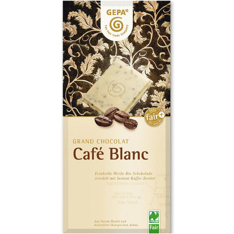Gepa Fair Trade Chocolate Cafe Blanc - Chocolate & More Delights