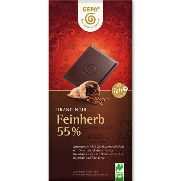 Gepa Fair Trade Dark Chocolate 55% - Chocolate & More Delights