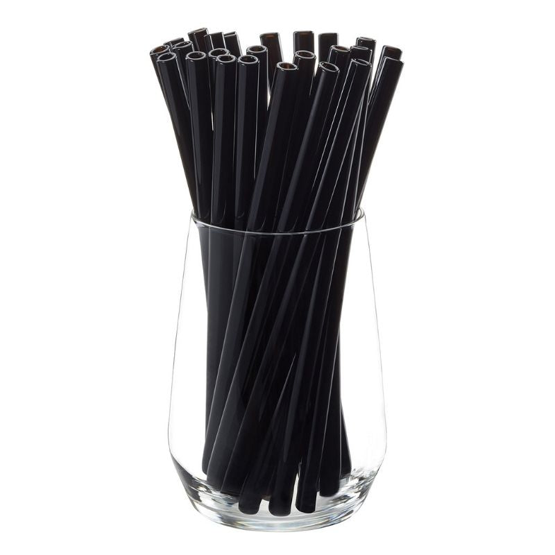 Glass Straws Transparent Long Reusable – Chocolate & More Delights