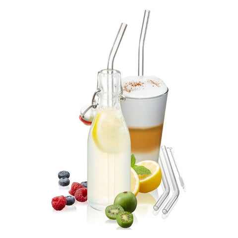 Glass Straw Set Transparent - Chocolate & More Delights