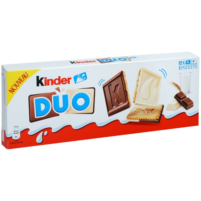 Biscuits chocolat kinder duo Kinder 150g sur