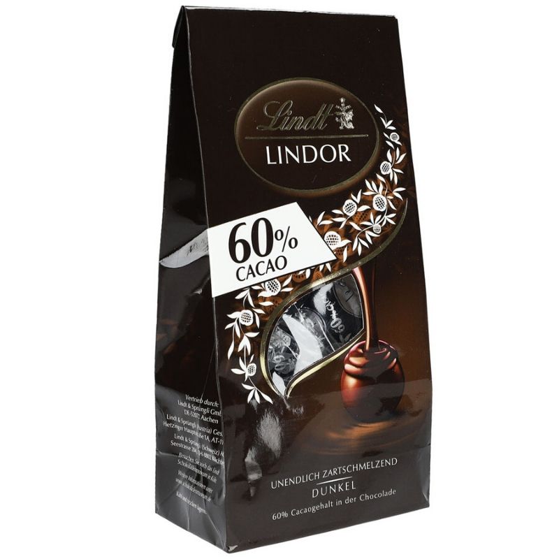 Lindt Lindor Dark Chocolate Truffles 60% – Chocolate & More Delights
