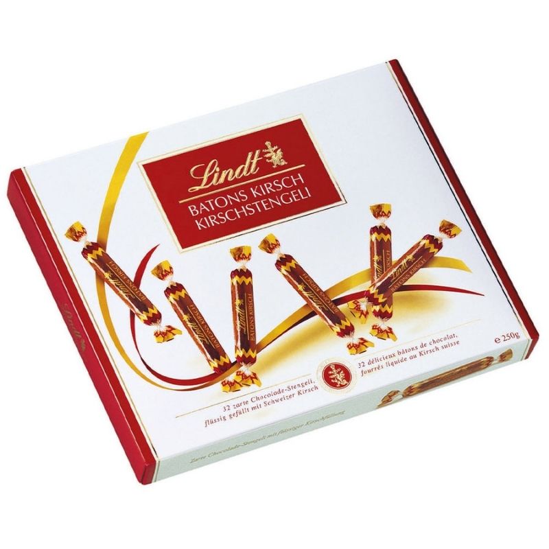 Lindt Liquor Filled Chocolate Sticks - Cherry – Chocolate & More Delights