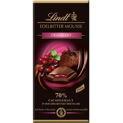 Lindt Mousse Au Chocolat Cranberry - Chocolate & More Delights