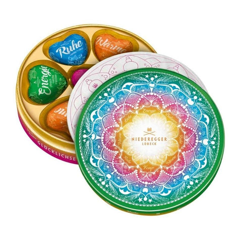 Niederegger Chocolate Hearts Mandala Tin - Chocolate & More Delights