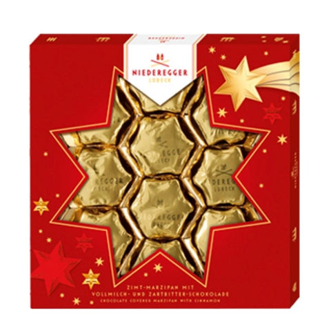 Niederegger Marzipan Christmas Cinnamon Stars - Chocolate & More Delights