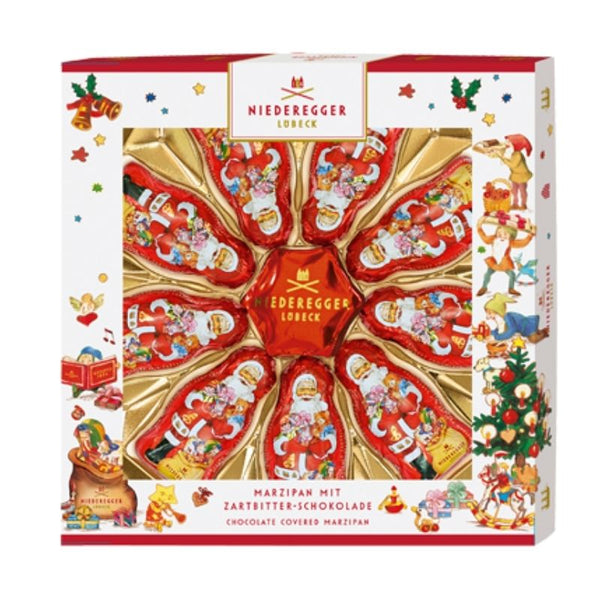 Niederegger Marzipan Christmas Star & Santa Claus - Chocolate & More Delights