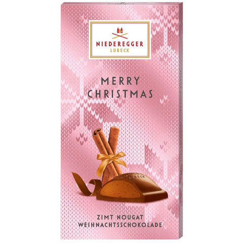Niederegger Merry Christmas Cinnamon Nougat - Chocolate & More Delights