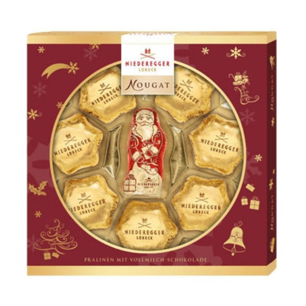 Niederegger Nougat Christmas Stars & Santa Claus - Chocolate & More Delights