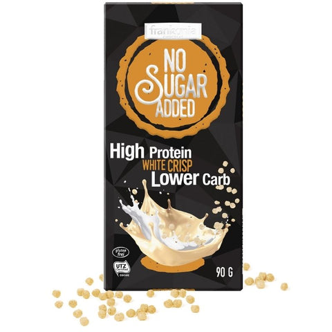 No Sugar Added High Protein White Chocolate Crisp - Chocolate & More Delights
