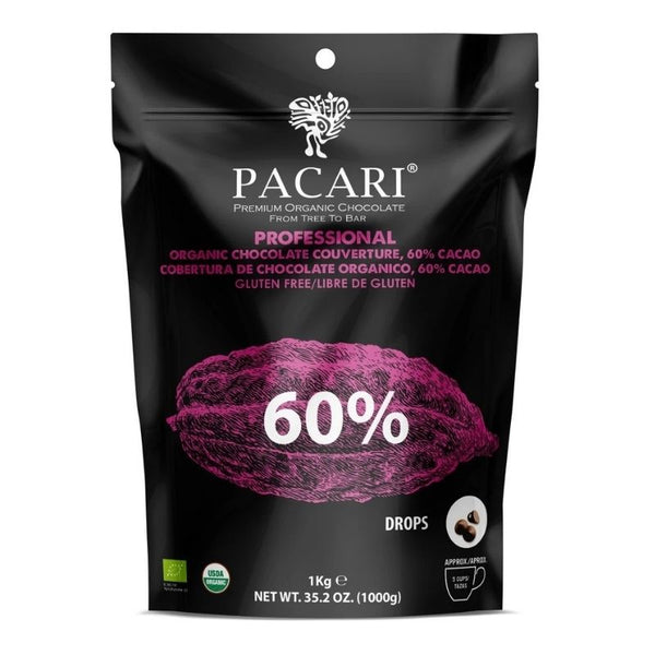 Pacari Dark Chocolate Couverture 60% - Chocolate & More Delights