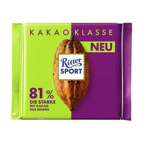 Ritter Sport Single Origin Chocolate Ghana 81% - Chocolate & More Delights