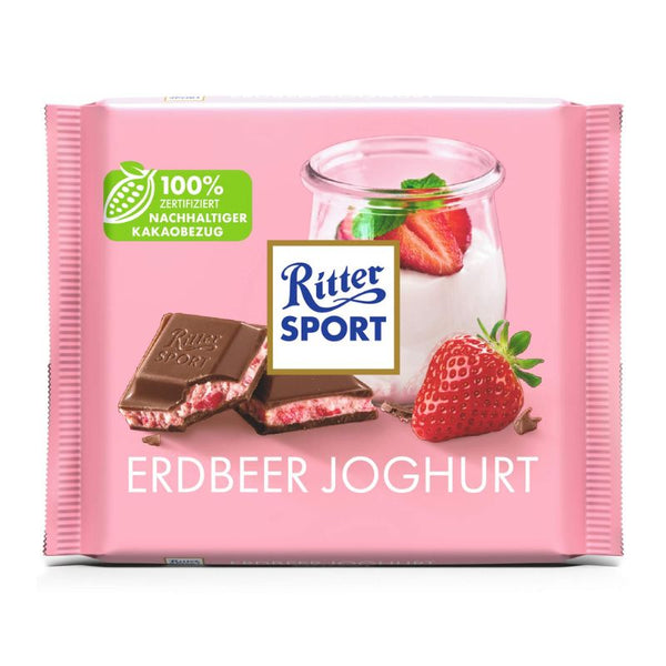 Ritter Sport Strawberry Yogurt - Chocolate & More Delights