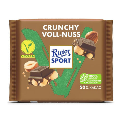 Ritter Sport Vegan Crunchy Whole Nuts - Chocolate & More Delights