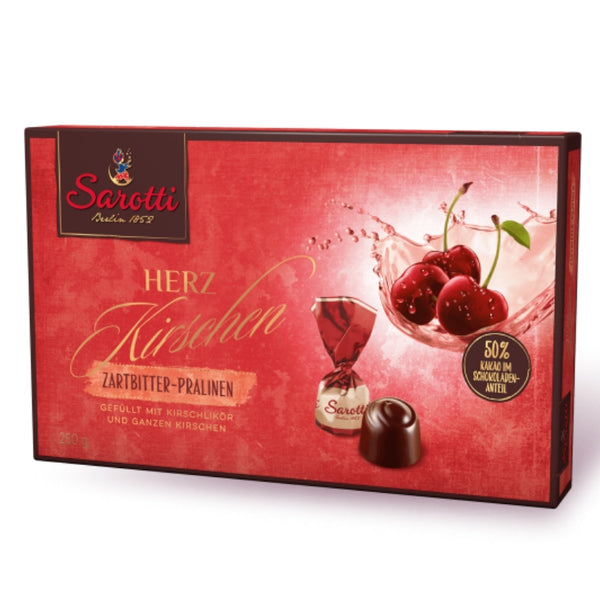 Sarotti Liquor Filled Pralines Heart Cherries - Chocolate & More Delights