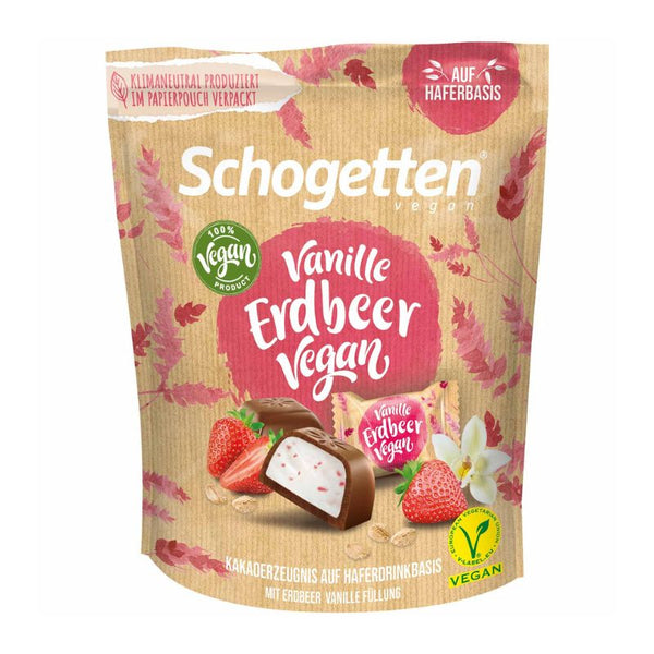 Schogetten Vegan Chocolate Vanilla Strawberry - Chocolate & More Delights