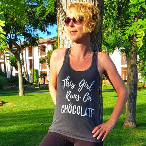 This Girl Runs On Chocolate - Tank Top - Chocolate & More Delights