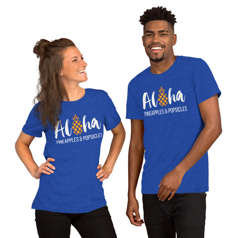 Aloha Pineapples And Popsicles - Unisex T-Shirt - Chocolate & More Delights