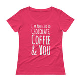 I'm Addicted To Chocolate, Coffee & You - T-Shirt - Chocolate & More Delights